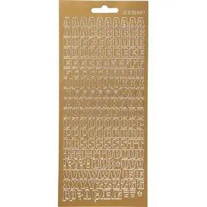 Sticker sheet focus Focus Stickers Gold Letters Design 2 – decorative adhesive letters
