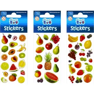 Sticker BOO sticker sheet STK NAK221 — decorative fruit stickers 66×180 mm, packable roll