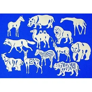 Fluorescent stickers FANDY Blaze set of 9 — safety/visibility adhesive decals