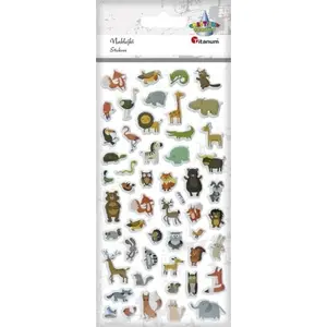 Soft 3D Stickers Titanum animals mix, pack of 51 pieces (MPN 438978)