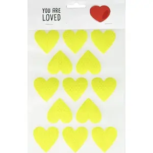 Reflective Stickers Arpex Naklejki odblaskowe serca – heart-shaped reflective decals, adhesive safety stickers