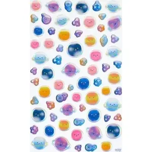 Sticker set Ooly Mini Naklejki Itsy Bitsy Planety – Ooly 491505, small planet-themed stickers