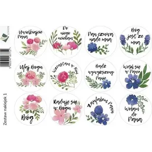 Sticker set Szaron Zestaw naklejek - kwiaty by Szaron, model 429644 (decorative floral stickers)