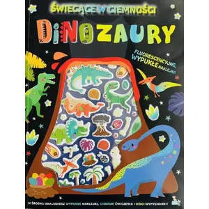 Glow-in-the-dark Dinosaur Stickers MD Creative — decorative luminous wall and item decals