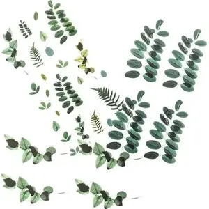 Transparent PVC Stickers Aptel — botanical leaf decals, clear adhesive film