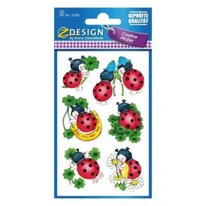 Sticker sheets Avery Zweckform 53281 — Paper decorative, Permanent adhesive, 76×120 mm, 12 pcs