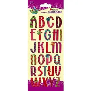 Titanum decorative alphabet stickers TITA4799 — alphabet character decals for crafts and scrapbooking