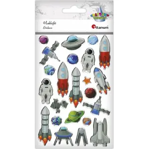 TEKA resin stickers 'kosmos' set, 23 pieces, mixed designs (MPN 595175)