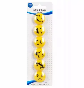 Magnes KOL MIX EMOT3 30mm STARPAK – set of 6 pieces, model STK MAG23