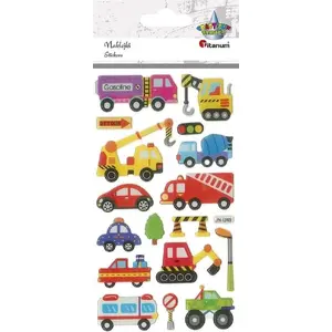 Titanum embossed vehicle stickers set 17 pcs — mix for commercial vehicles