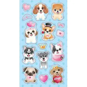 Sticker set RANOK Ranok Naklejki Małe pieski — decorative stickers with small dog designs (EAN 4823076151027)