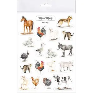 Sticker set Mama Maluje 'Zwierzęta wiejskie' — Mama Maluje stickers, MPN 508907