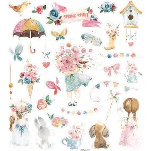 Sticker set Dalprint DPCRAFT Marisella x Me — glitter stickers, 28 pieces