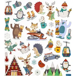 Sticker set DP Craft DALP5171 — winter sports themed decorative stickers, 32 pieces
