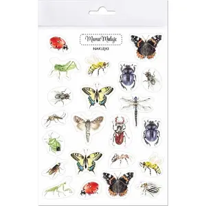Sticker set Mama Maluje Naklejki Owady – decorative insect stickers by Mama Maluje