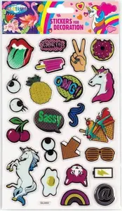 Decorative Stickers Centrum 80538 — mix of 32×40 mm and 20×37 mm pieces