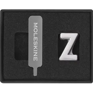Pin badge Moleskine MOLESKINE Z silver — enamel lapel pin by Moleskine