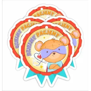 Paper Medal LearnHow 'Brave Patient Super Bear' — 4 pieces