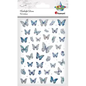 Sticker pack HERLITZ Motyle niebieskie i holograficzne – decorative butterfly foil stickers