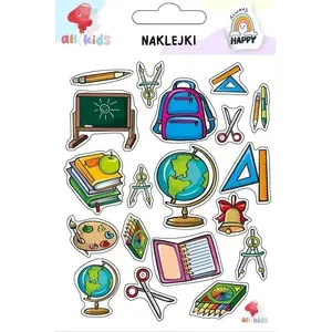 Children's stickers Dodo 'Witaj szkoło' – school-themed decorative sticker sheet