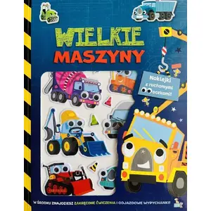 Stickers with Wiggly Eyes 'Big Machines' — MD Creative, interactive craft stickers with movable eyes