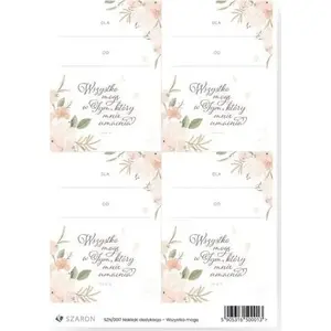 Sticker set Szaron "Wszystko mogę" – Szaron decorative dedicated decals, model 5905316500013