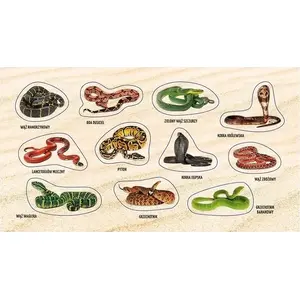 Sticker set TEKA Teka Naklejki Żmije i węże 2.0 — decorative animal stickers, sheet design 611517