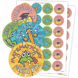 Stickers LearnHow Motivational — Mathematics set, 48 pieces, model 483723