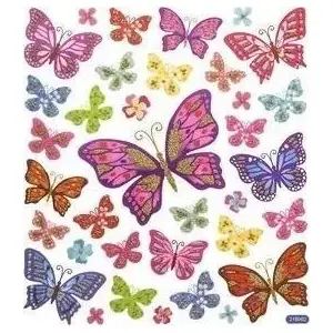 Tulup spring butterfly stickers set 35 pcs
