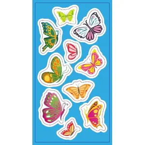 Ranok Ranok Naklejki Motyle — decorative butterfly stickers, sheet with assorted adhesive decals (MPN 291925)
