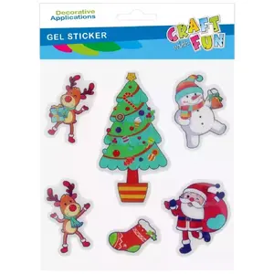 Craft with Fun adhesive glitter dots set, 6 pieces (CFBN759)