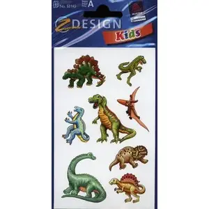 Papīra uzlīmes Zdesign Dinozaury — dekoratīvas dinozauru uzlīmes (MPN 106442)