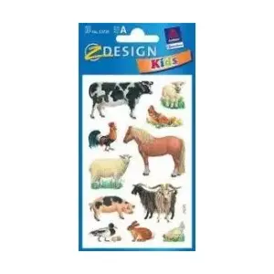 Paper labels Avery Zweckform 106856 — pet animal designs, adhesive paper sheets