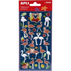 Sticker sheet Apli Kids Flamingos – Apli Kids AP16435, decorative stickers for crafts and kids