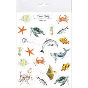 Sticker set Mama Maluje — Animals of Seas and Oceans (children’s decorative stickers)
