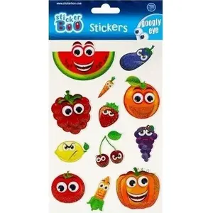 Sticker BOO Sticker BOO Owoce — decorative adhesive stickers, pack with fruit designs