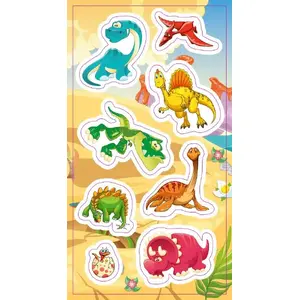 Sticker set RANOK Naklejki Dinozaury — children's dinosaur stickers, brand RANOK, MPN 291921