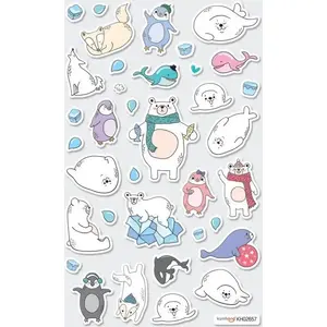 Sticker sheet Kolorowe Baloniki Itsy bitsy Arktyka – small decorative stickers by Kolorowe Baloniki