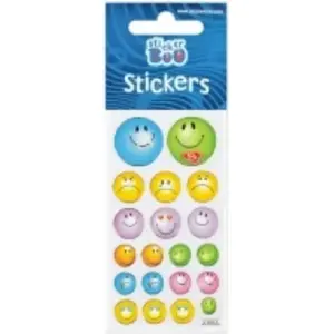Sticker roll STARPAK Emoticons silver 66×180 mm (MPN 101526)