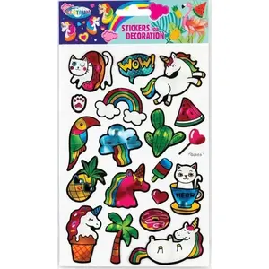 Decorative Stickers Centrum 80537 mix — round 40×43 mm and square 15×15 mm