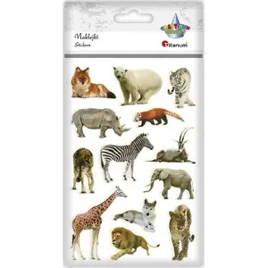 Stickers Titanum soft 3D animal stickers mix 13 pcs – decorative craft stickers for scrapbooking and kids