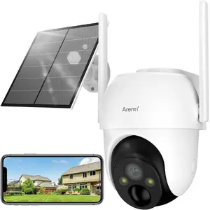 Bezvadu kamera Arenti GO2T komplekts ar saules paneli, 3MP (2K), pagriešanas funkcija