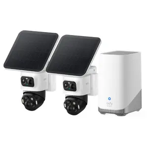 IP-камера видеонаблюдения Eufy Cam S4 комплект 2 шт — 2× bullet, беспроводные, 3840×2160, 130° обзор, 8× оптический зум, потолочное/настенное крепление, для улицы и дома