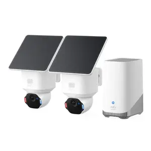 IP-камера Eufy SoloCam E42 + HomeBase S380 — Bullet, беспроводная, 8 МП (3840×2160), потолочная/настенная установка, для дома и улицы, белая
