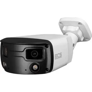 IP dome panoramic camera BCS BCS-P-PIP2X4FCL3-Ai1 4 MP, NightColor, WhiteLight, mic, speaker