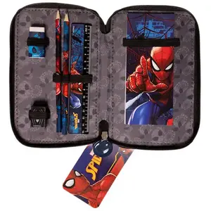 Pencil case SPIDERMAN double, pre-filled, brand SPIDERMAN, model 017808516