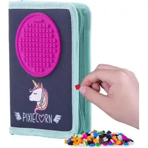 Piórnik PIXIE school pencil case on zipper PIXIE CREW Unicorn purple panel