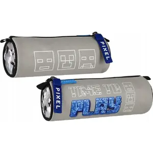 Penālis STARPAK PIORNIK TUBA 1ZAM PIXEL POP STK PB12/48 PG – cilindrisks penālis ar vienu rāvējslēdzēju