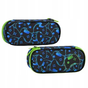 Pencil Case STARPAK STK PIO791 — single-zip oval pouch for school and gaming accessories