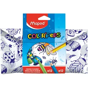 Zīmēšanas komplekts TEKA Maped Color’Peps 24 gab. — marķieri, pastelis, kokvilnas piederumi